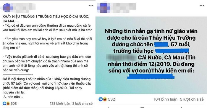 Xác minh thông tin hiệu trưởng nhắn tin yêu thương với nữ giáo viên-1