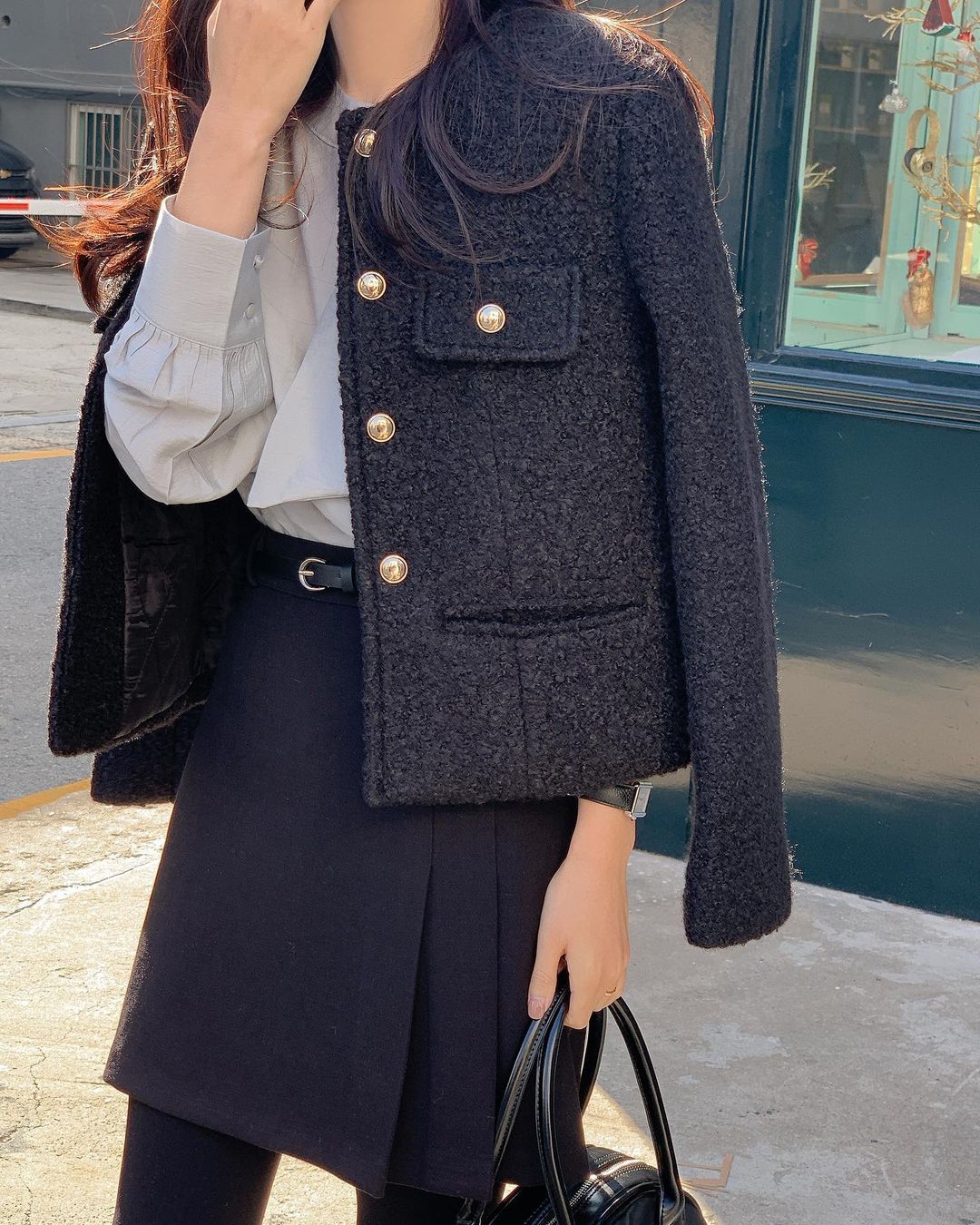 Áo khoác dạ dáng ngắn vừa sang chảnh lại tôn dáng cho nàng công sở-4
