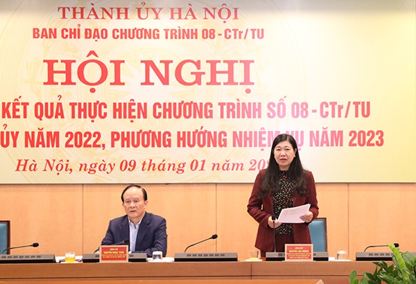 Ban Chỉ đạo Chương trình số 08-CTr/TU của Thành ủy triển khai nhiệm vụ năm 2023-2