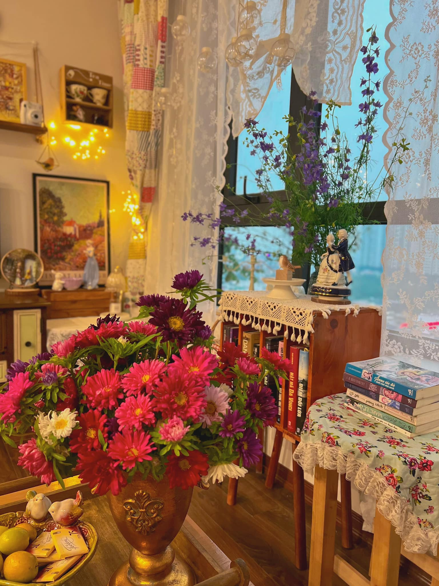 Tổ ấm ngập tràn hương sắc xuân, không gian mang đậm hơi thở vintage-20