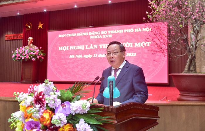 Khai mạc Hội nghị lần thứ 11, Ban Chấp hành Đảng bộ thành phố Hà Nội khoá XVII-2