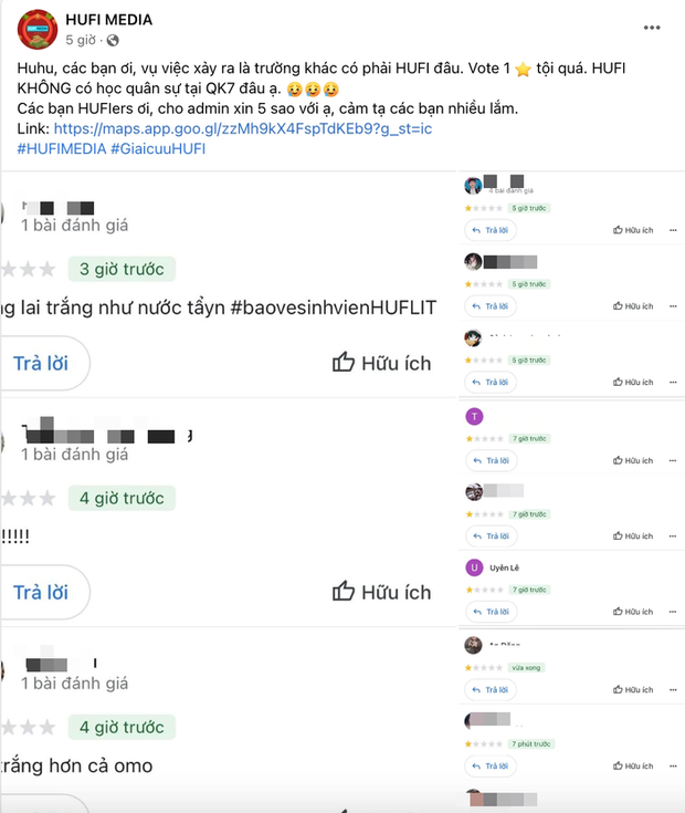 Trường đại học lên tiếng xin dân mạng ngừng tấn công vì bị nhận nhầm là trường HUFLIT-1