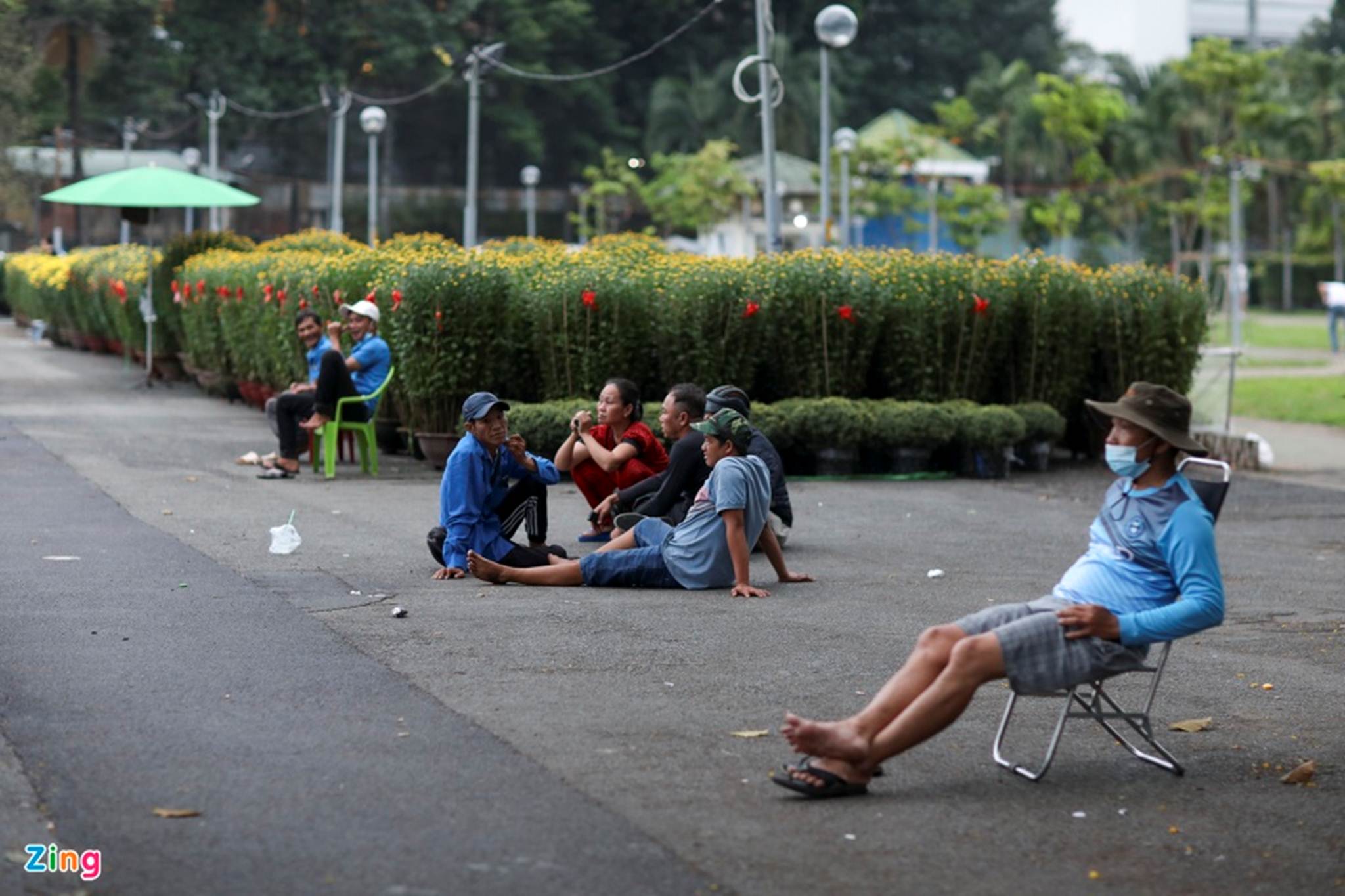 Chợ hoa Tết tại TP.HCM đìu hiu vì không nhập được hàng-2