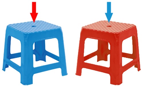 Ghế nhựa thường có 1 lỗ tròn: 90% dùng mãi mà không biết sự thật-2