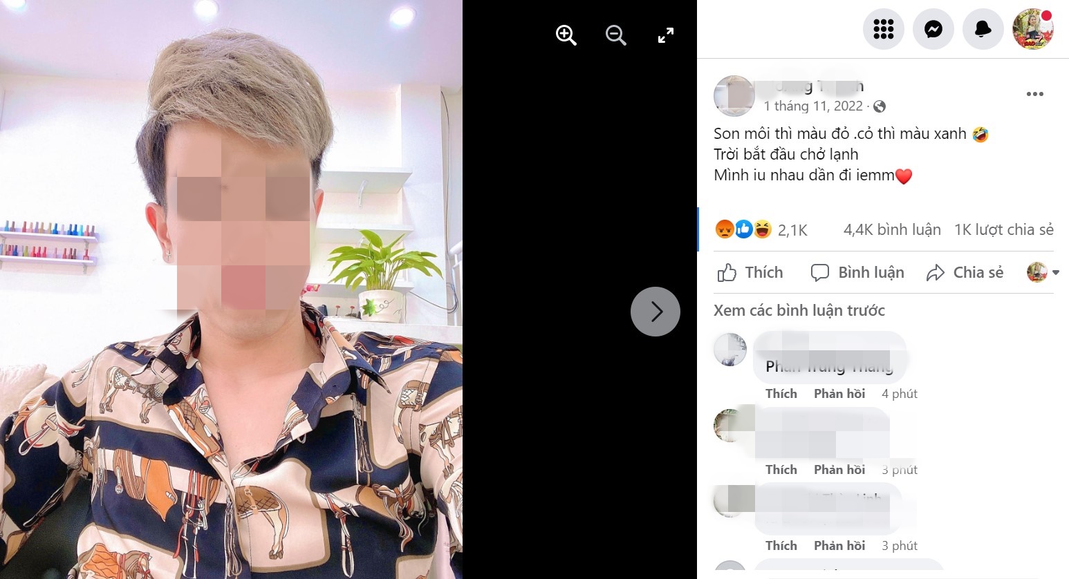 Chân dung nghi phạm đâm tử vong người yêu cũ: Từng là anh thợ cắt tóc siêng thả thính trên MXH-1