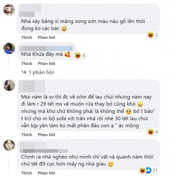 Nhà toàn đồ gỗ, gia chủ huy động người dùng vòi xịt, chất tẩy rửa để lau chùi đón Tết-11