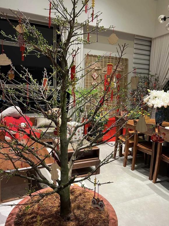Diễm Châu cùng các con trang trí penthouse rực rỡ đón Tết, có hẳn chỗ chụp ảnh sống ảo-7