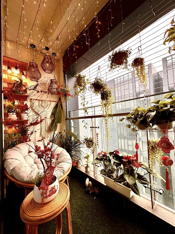 Sau ồn ào tình ái, Phương Oanh hé lộ không gian Tết rực rỡ trong căn hộ cao cấp sang trọng-5