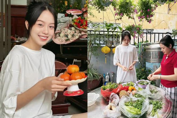 Dàn mỹ nhân về quê đón Tết: HHen Niê dọn nhà đến cháy da, Thanh Thủy mặt mộc vẫn xinh hết nấc-2