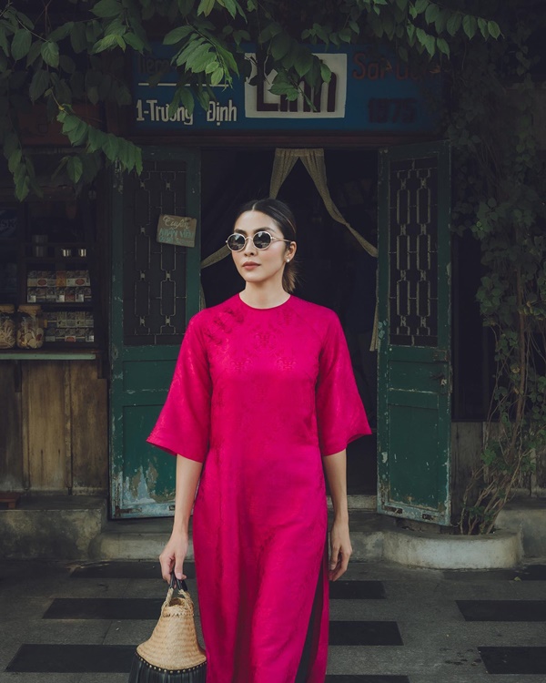 Hà Tăng khoe ảnh áo dài: Luôn là thiết kế truyền thống gần gũi, dung dị-1