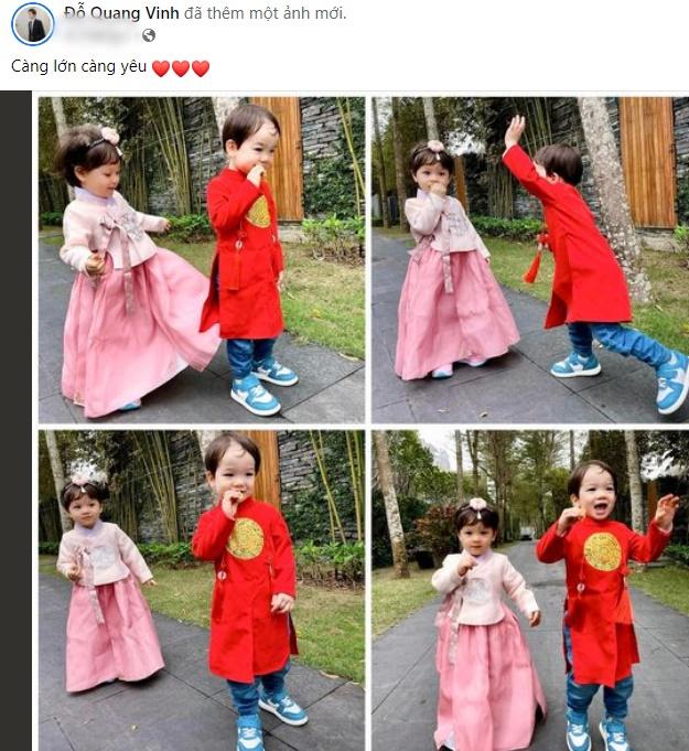 Cặp cháu song sinh bầu Hiển đáng yêu qua ống kính Đỗ Quang Vinh-10