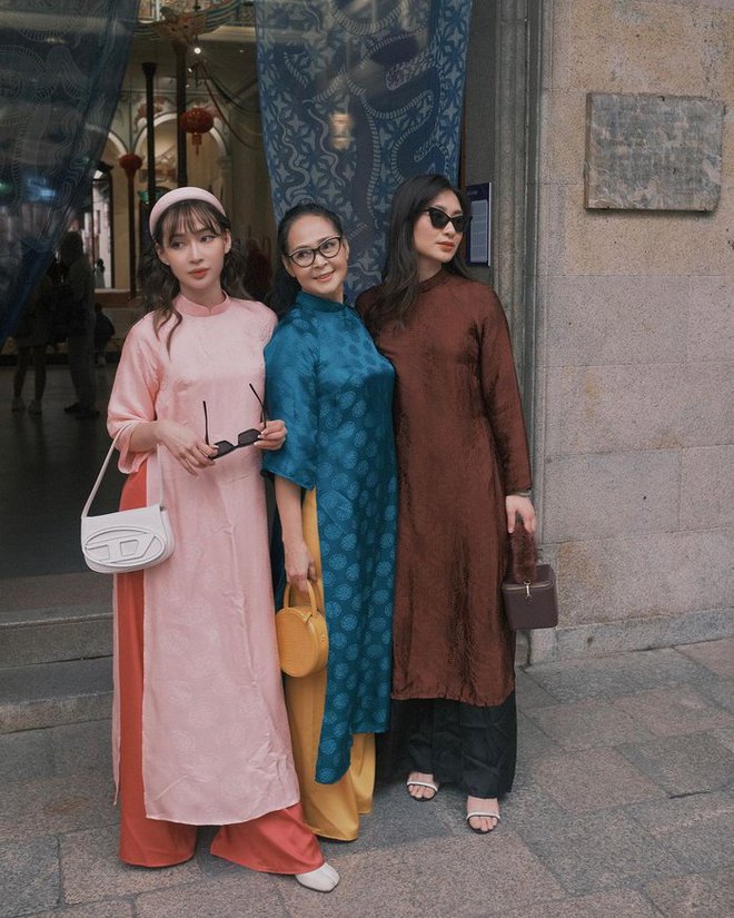 Ảnh gia đình dịp Tết đẹp như tạp chí của các hot girl-3