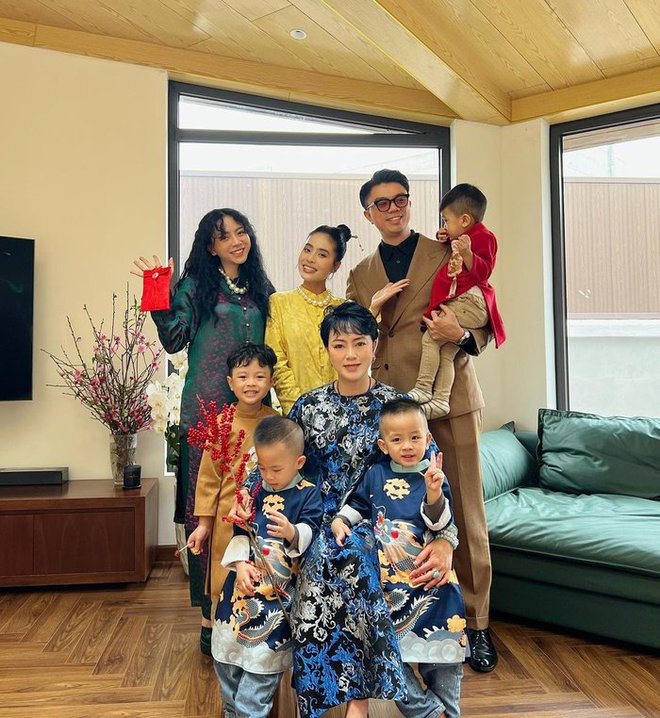 Ảnh gia đình dịp Tết đẹp như tạp chí của các hot girl-8