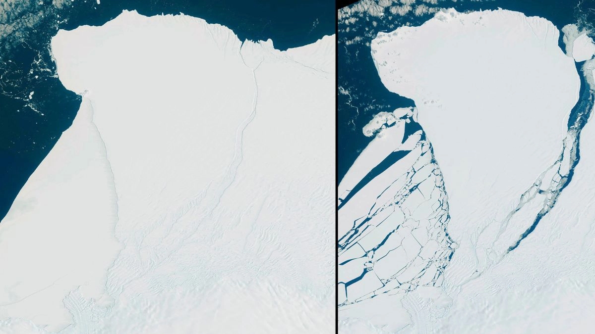Tảng băng trôi có kích thước bằng London tách ra ở Nam Cực-1