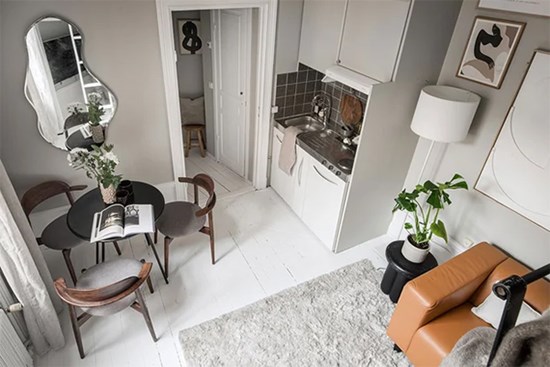 Không gian sống tiện nghi bất ngờ bên trong căn hộ 16m²