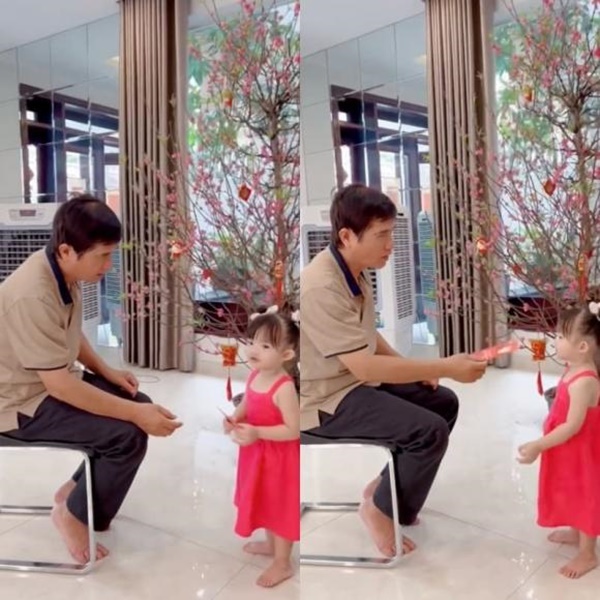 Con gái Đông Nhi lên đồ đi nhận lì xì, gây cười với văn mẫu chúc Tết-2