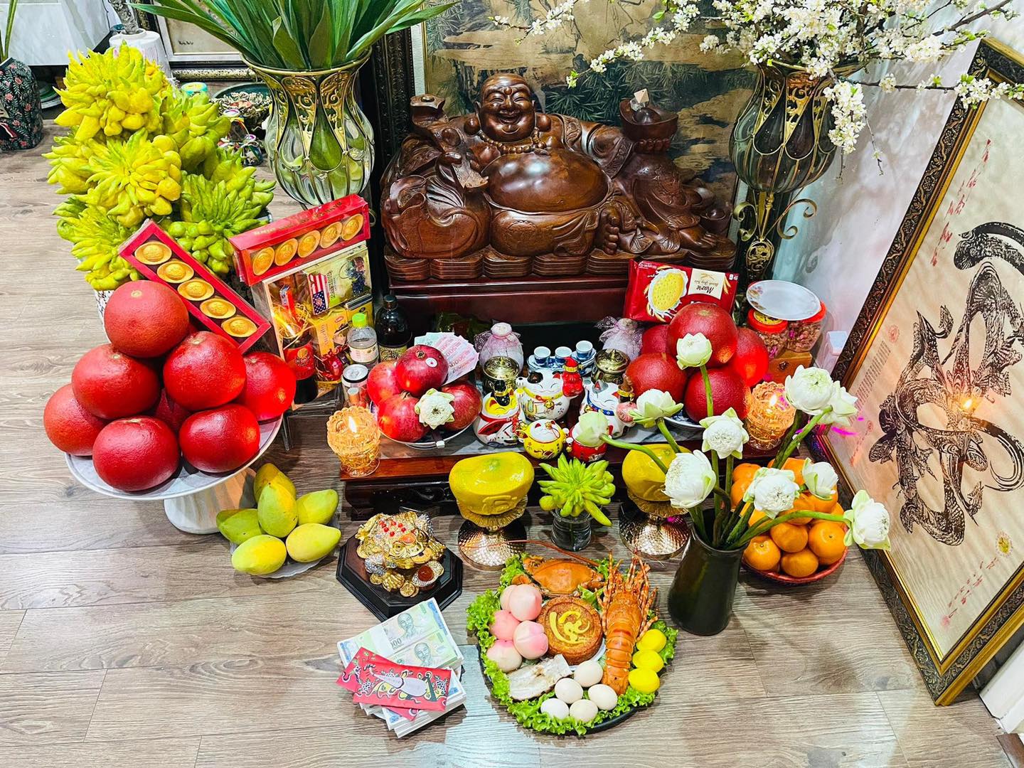 Mâm cúng ngày vía Thần Tài đối với những người kinh doanh-24