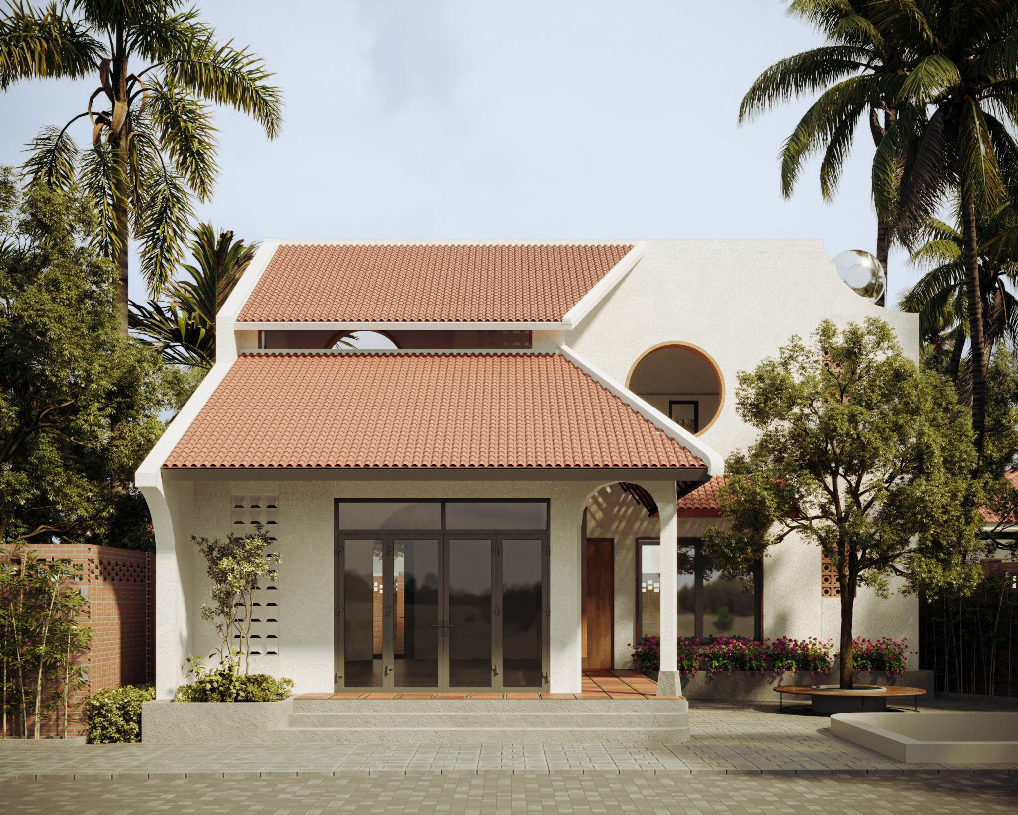 Nhà mái dốc truyền thống ở Hà Nội quanh năm mát mẻ với vườn cây, ao cá-5