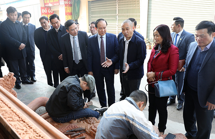 Chủ tịch HĐND Thành phố Nguyễn Ngọc Tuấn thăm, động viên sản xuất đầu Xuân tại Thường Tín-2