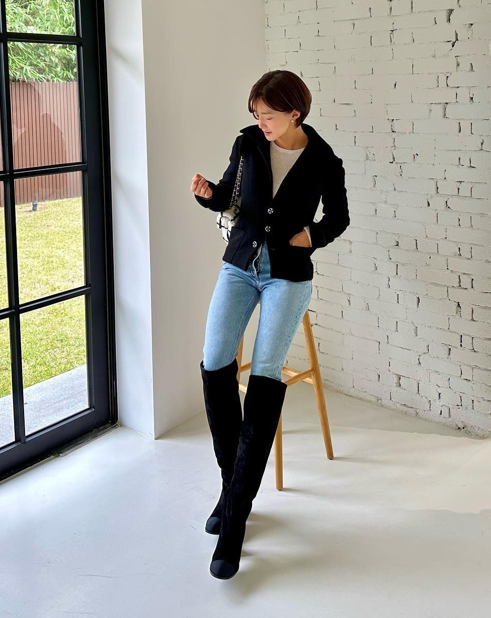 4 kiểu quần jeans được sao Hàn diện mãi không chán-9