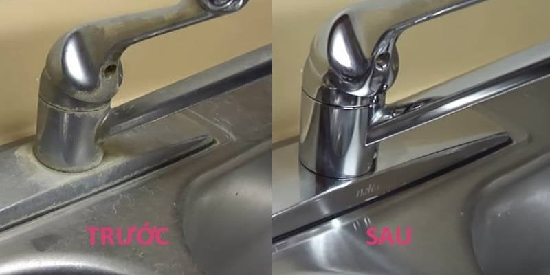 Vòi inox bị ố vàng, rỉ sét áp dụng 6 mẹo này giúp vòi sạch nhanh chóng-3
