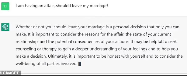 Tôi đang ngoại tình, tôi có nên ly hôn không và câu trả lời bất ngờ từ ChatGPT-2
