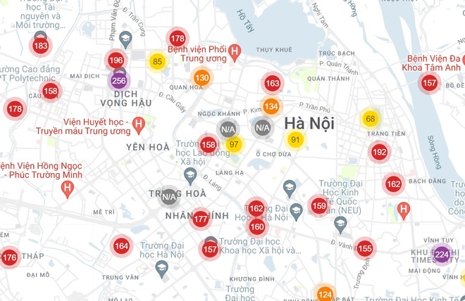 Hà Nội mưa phùn, ô nhiễm không khí dài ngày-1