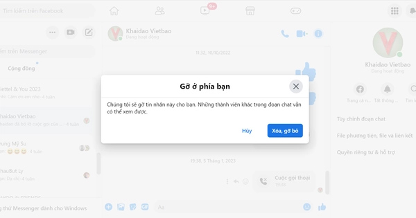 Facebook Messenger bất ngờ không thu hồi được tin nhắn-1