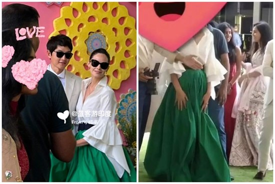 Vợ Song Joong Ki lộ bụng bầu