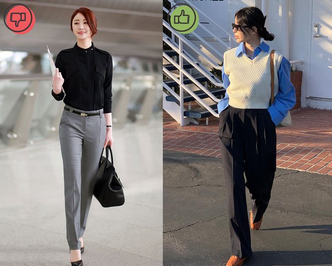 5 lỗi diện quần âu kém sành điệu nàng công sở cần tránh-5