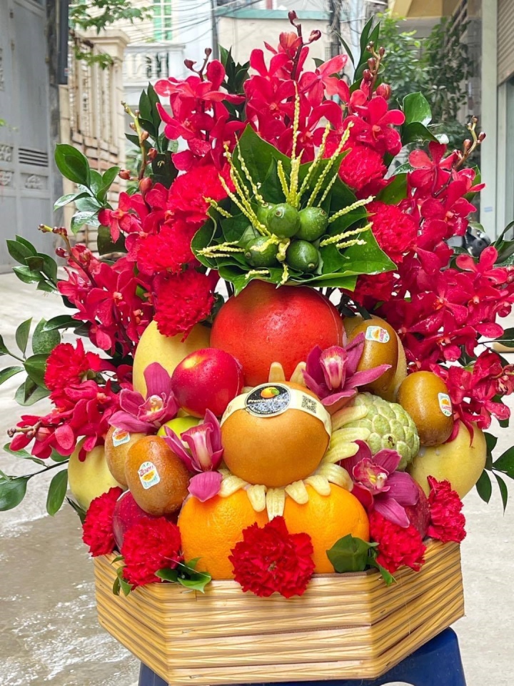 Những mâm quả cúng Rằm tháng Giêng đắt đỏ-7