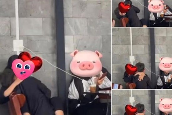 Cặp đôi học sinh hôn nhau tại quán cafe khiến netizen 'nóng mắt'