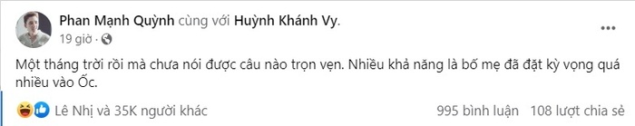Phan Mạnh Quỳnh thất vọng vì con 1 tháng tuổi chưa biết nói, dân mạng ồ ạt vào vừa cười vừa khoe thành tích-2