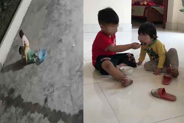 Bé trai hơn 2 tuổi thoăn thoắt giúp bố mẹ dọn quán cực chuyên nghiệp gây sốt mạng xã hội-4