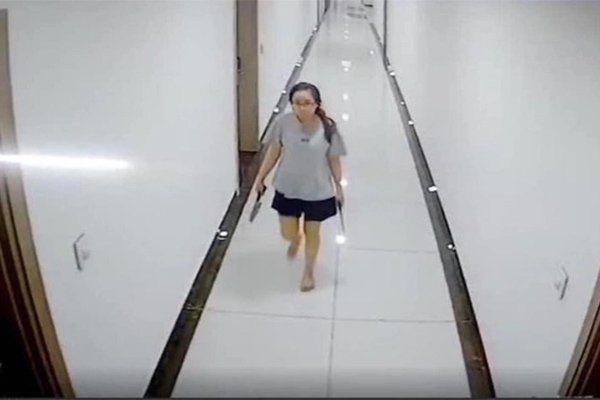 Người phụ nữ cầm dao đi dọc hành lang chung cư: Hàng xóm sợ hãi mang con đi gửi-2