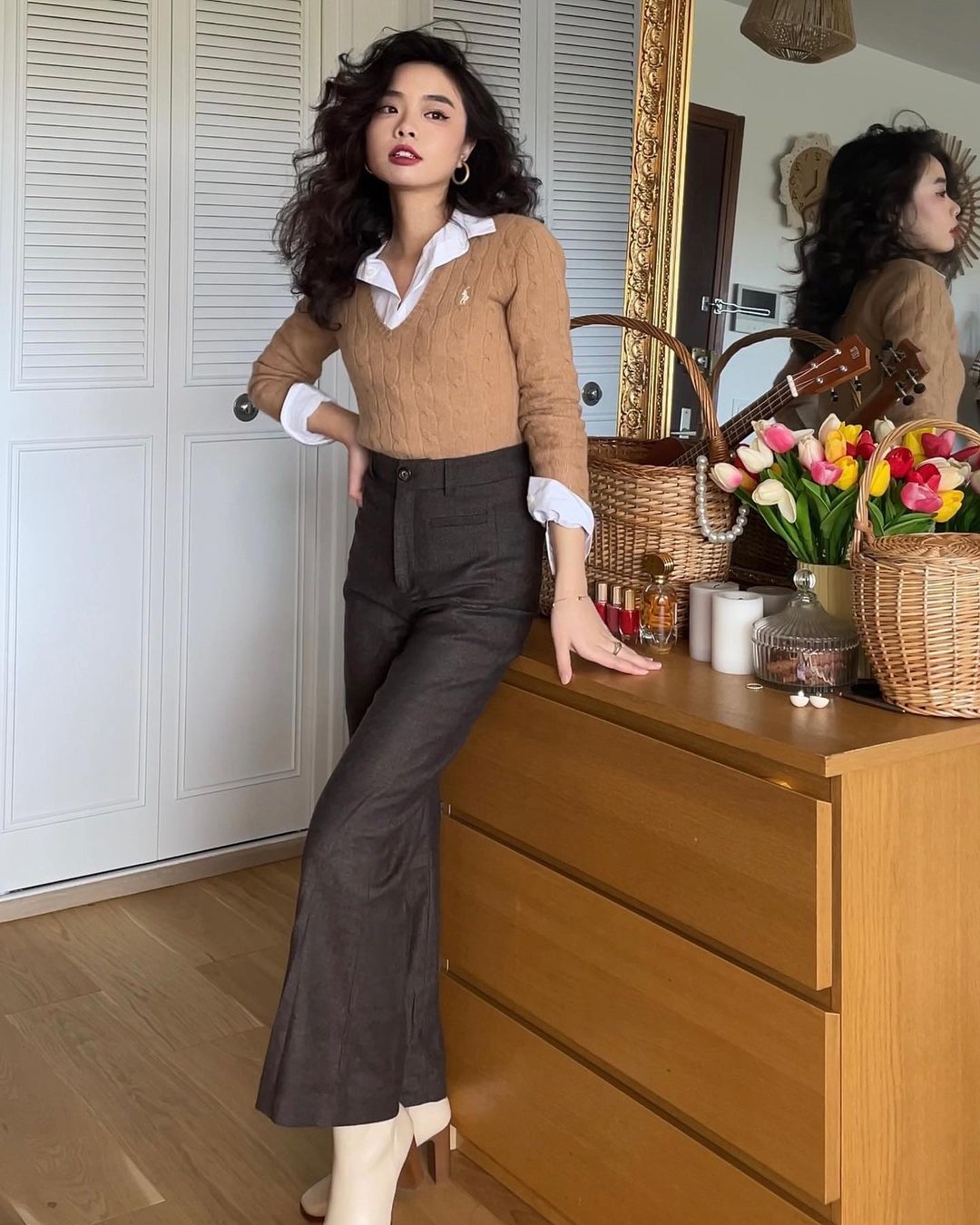 Công thức lên đồ 4 màu đơn giản mà thanh lịch của nàng blogger-1