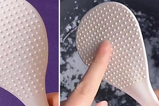 Lý do trên muôi xới cơm luôn có chấm tròn: Dùng cả chục năm chưa chắc bạn đã biết tác dụng của chúng