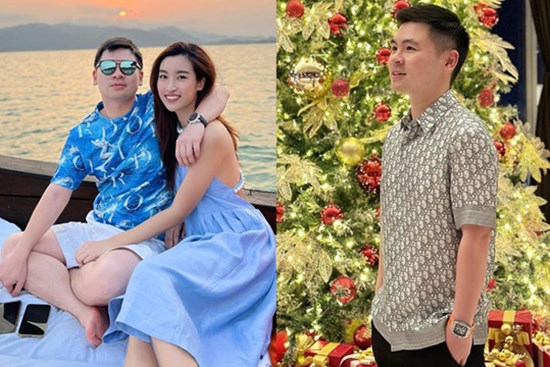 Xả vai 'chủ tịch', chồng Đỗ Mỹ Linh trẻ trung với loạt áo hiệu đắt đỏ
