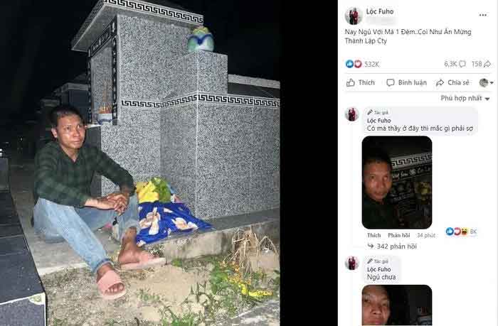 Gặp khó khăn sau khi mở công ty, Lộc Fuho bất ngờ ra nghĩa địa làm điều này cả đêm khiến dân tình sợ hãi-1