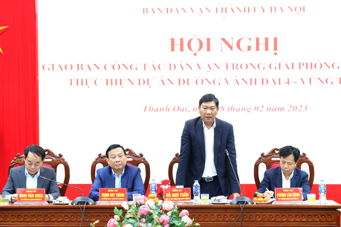 Phát huy vai trò, hiệu quả công tác dân vận trong GPMB Dự án đường Vành đai 4 - Vùng Thủ đô-2