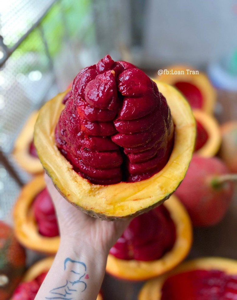 Gấc đã cuối mùa nhanh tay làm cách này để gấc cả năm màu vẫn đẹp, cần lúc nào có ngay lúc đó-3