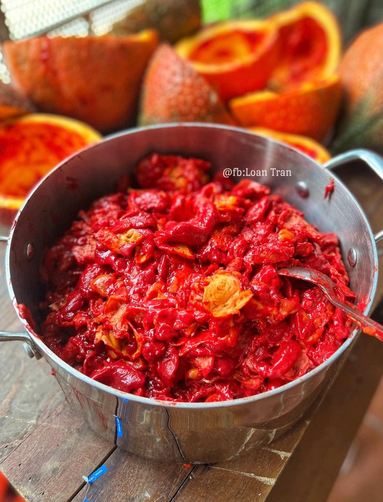 Gấc đã cuối mùa nhanh tay làm cách này để gấc cả năm màu vẫn đẹp, cần lúc nào có ngay lúc đó-5