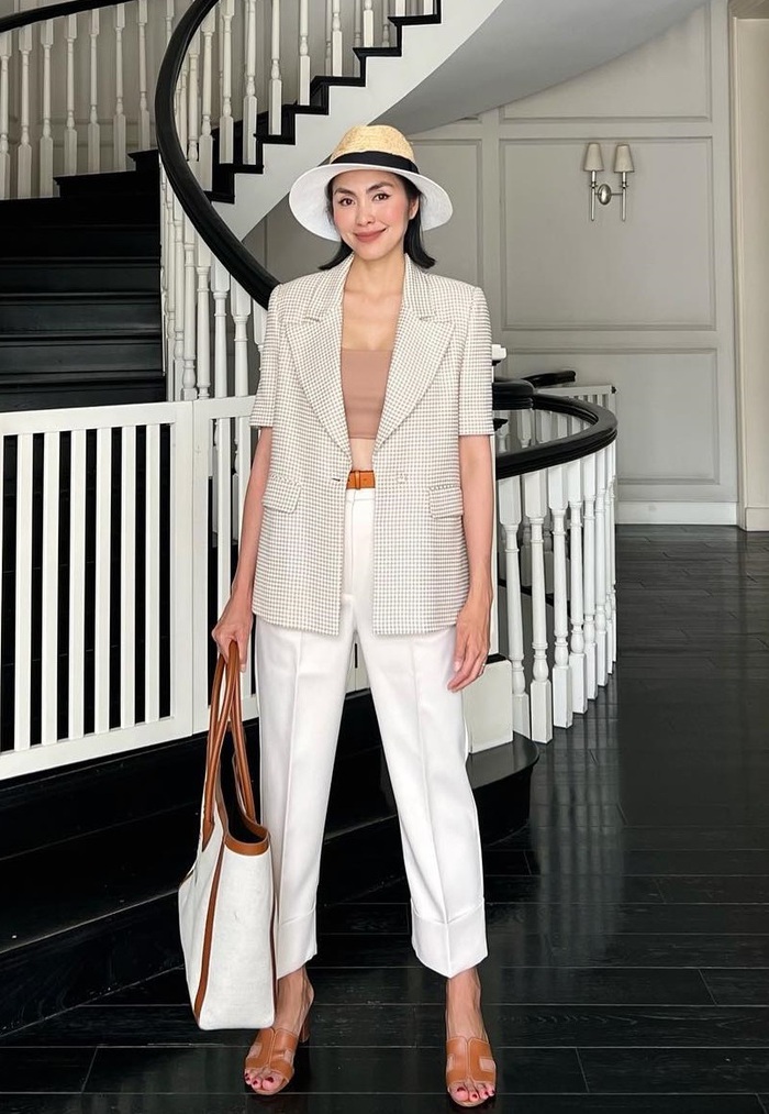 Mặc quần trắng trẻ trung và thanh lịch như sao Việt-5
