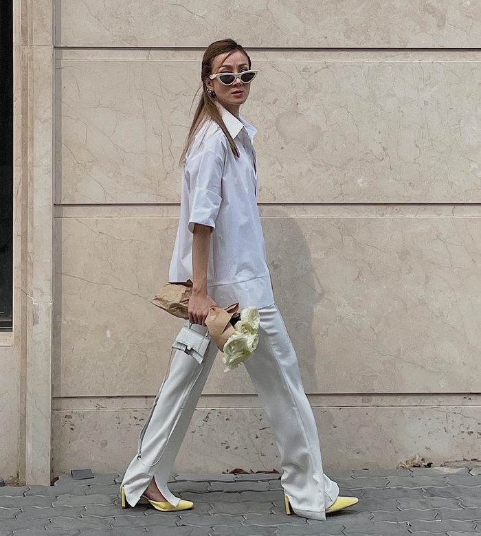 Mặc quần trắng trẻ trung và thanh lịch như sao Việt-8