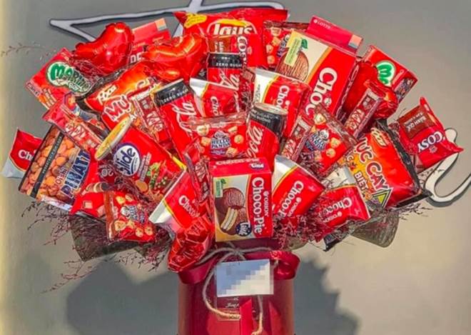 Những bó hoa Valentine siêu độc lạ: Không chỉ ăn được mà còn tiêu được-3