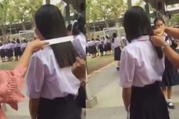 Giáo viên Thái Lan cắt tóc 100 học sinh để trừng phạt-2
