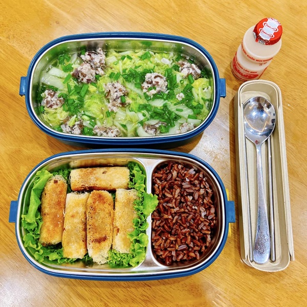 Gái đảm nấu cơm hộp mang&nbsp;đi ăn trưa, cả tháng không trùng món, vừa tiết kiệm lại đầy đủ dinh dưỡng-8