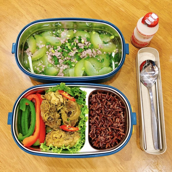 Gái đảm nấu cơm hộp mang&nbsp;đi ăn trưa, cả tháng không trùng món, vừa tiết kiệm lại đầy đủ dinh dưỡng-14