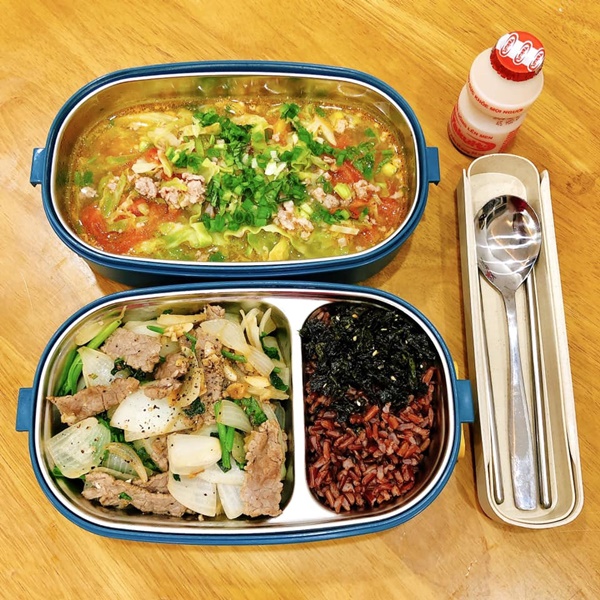 Gái đảm nấu cơm hộp mang&nbsp;đi ăn trưa, cả tháng không trùng món, vừa tiết kiệm lại đầy đủ dinh dưỡng-15