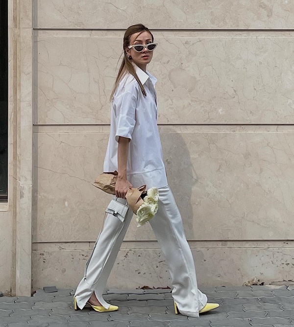 Mặc quần trắng trẻ trung và thanh lịch như sao Việt-8